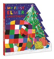 My First Elmer Christmas - Shaped Board Book (McKee David)(Board book)