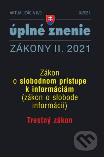 Aktualizácia II/9 - Trestný zákon - Poradca s.r.o.