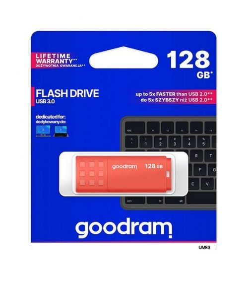 Flash disk GOODRAM UME3 128GB USB 3.0 oranžový 65834