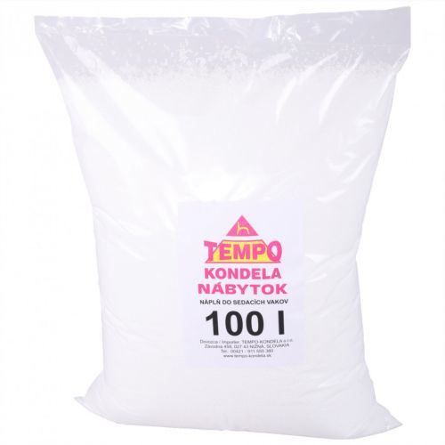 Tempo Kondela Náplň do sedacích vaků, EPS polystyrénové kuličky, balení 100 l