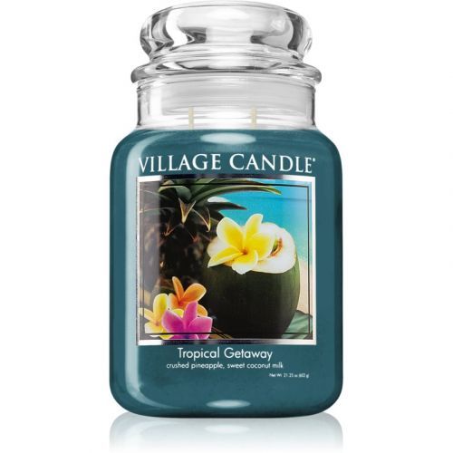Village Candle Tropical Gateway vonná svíčka (Glass Lid) 602 g