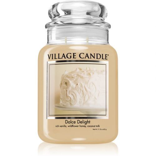 Village Candle Dolce Delight vonná svíčka (Glass Lid) 602 g