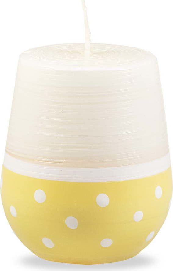Bílo-žlutá svíčka Unipar Sweetness, doba hoření 32 h