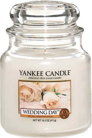 Vonná svíčka Yankee Candle Svatební Den, doba hoření 65 hodin