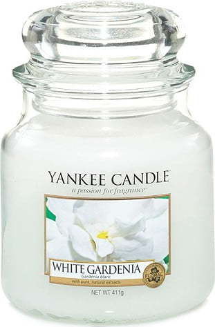 Vonná svíčka Yankee Candle Bílá Gardénie, doba hoření 65 hodin