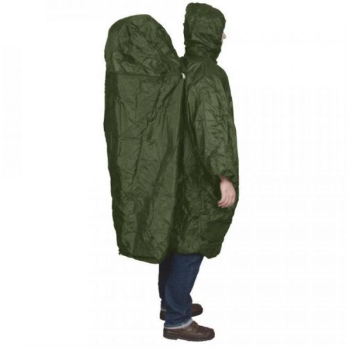 TravelSafe pláštěnka s kapsou na batoh Poncho olivová L/XL