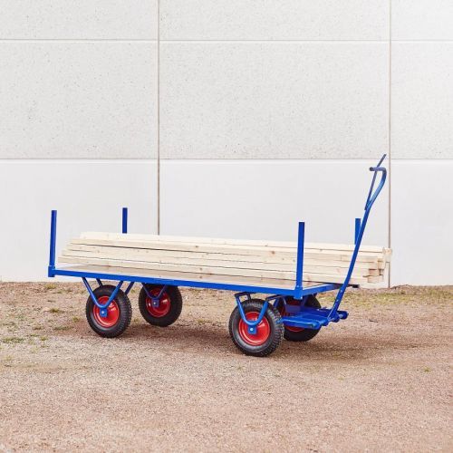 Plošinový vozík, 2000x1000 mm, modrý