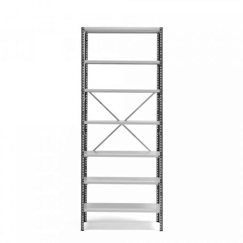 Skladový regál Power, 7 polic, tmavě/světle šedý, 2500x1010x600 mm