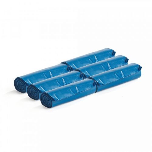 Pytle na odpad, extra silné, 6 rolí (10 ks/role), 125 l, modré