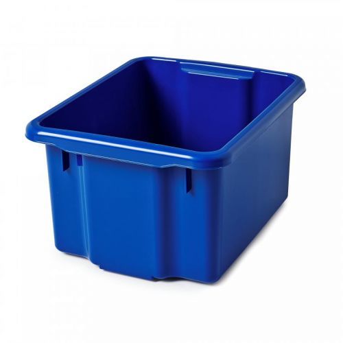 Plastová přepravka, 55 l, modrá