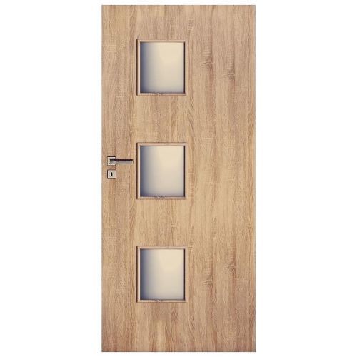 Interiérové dveře Trio 3*3 80P dub sonoma