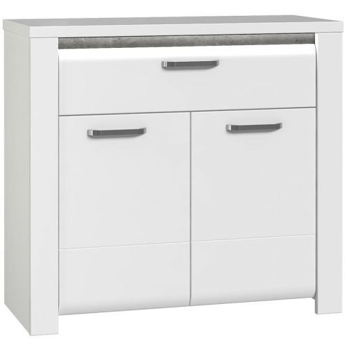 Komoda Brugia 96,4 cm Šedá/Bílá