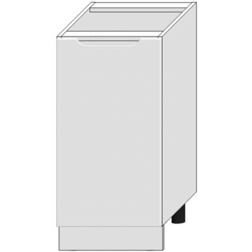 Kuchyňská Skříňka Zoya D40 Pl Bílý Puntík/Bílý