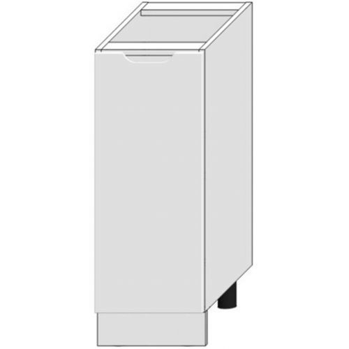 Kuchyňská Skříňka Zoya D30 Pl Bílý Puntík/Bílý