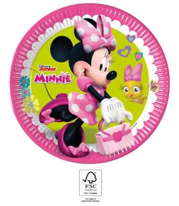 Papírový talíř na párty 23cm Minnie - Procos