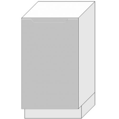 Dvířka Pro Vestavnou Myčku  Zoya 45pz Světle Šedá Mat