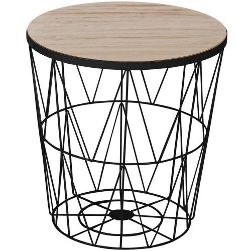 Kosz Space Černý/Dřevo