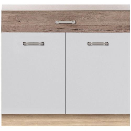 Kuchyňská skříňka Econo 7D Dub Sonoma/Bílý/San Remo