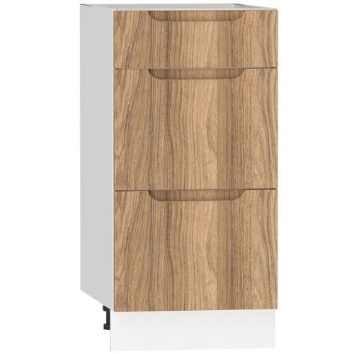 Kuchyňská Skříňka Zoya D40s/3 Dub Přírodný /Bílý