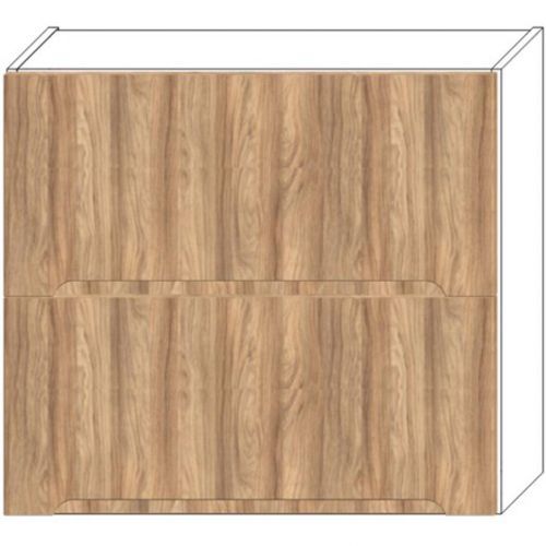 Kuchyňská Skříňka Zoya W80grf/2 Dub Přírodný /Bílý