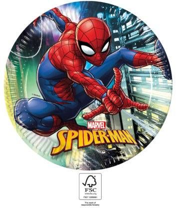 Papírový talíř na párty 23cm Spiderman - Procos