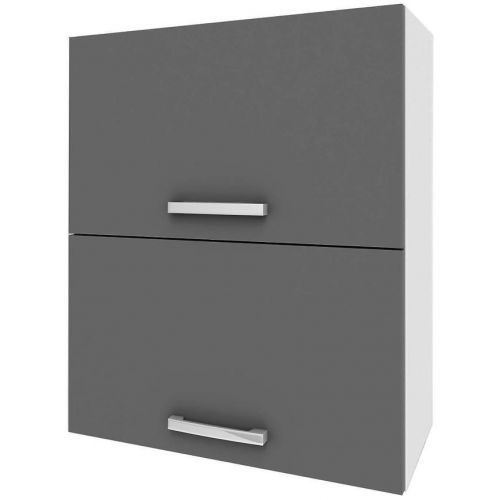 Kuchyňská skříňka Charlotte 60ucm Grey Graphite/Light Atelier
