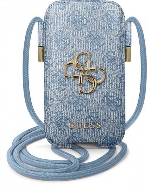 Univerzální pouzdro Guess 4G Metal Logo GUPHL4GMGBL, vel. L, modrá