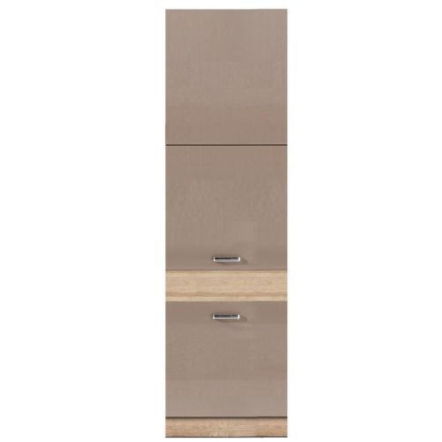 Kuchyňská skříňka Premio 21D Dub Sonoma/Cappuccino Lesk