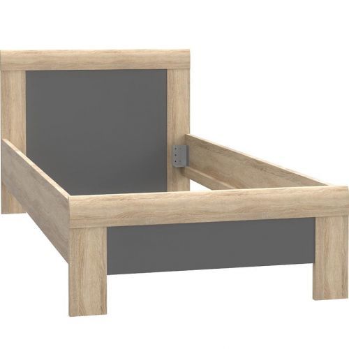 Postel Yoop Ypl09 90x200cm Dub Sonoma / Šedá