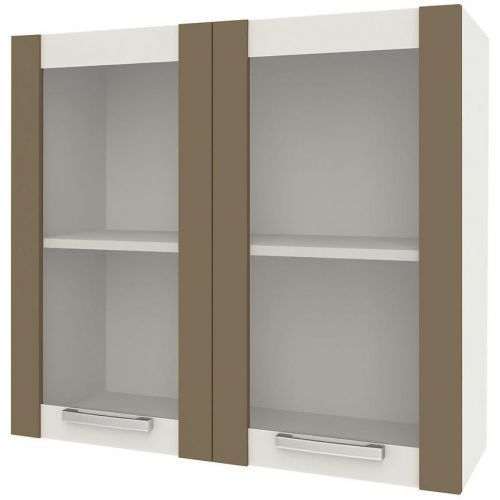 Kuchyňská skříňka Charlotte 80udc Latte/Oak Grey Craft