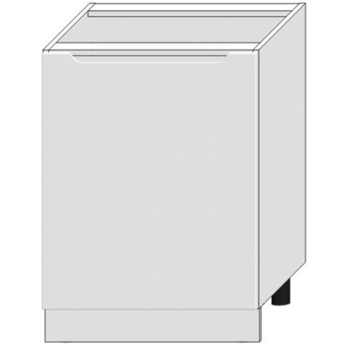 Kuchyňská Skříňka Zoya D60 Pl Bílý Puntík/Bílý