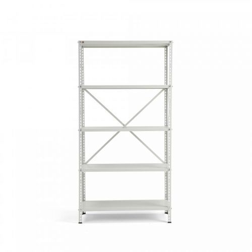 Skladový regál Power, 5 polic, světle šedý, 1970x1010x400 mm