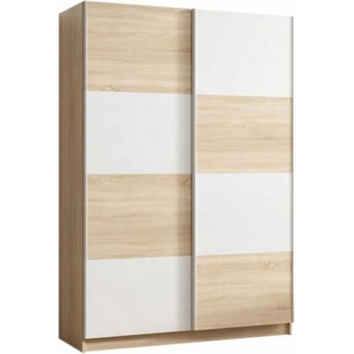 Skříň Alfa 3 150cm Dub Sonoma/Bílá