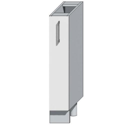 Kuchyňská Skříňka Natalia D15 Cargo Bílá/Lesk