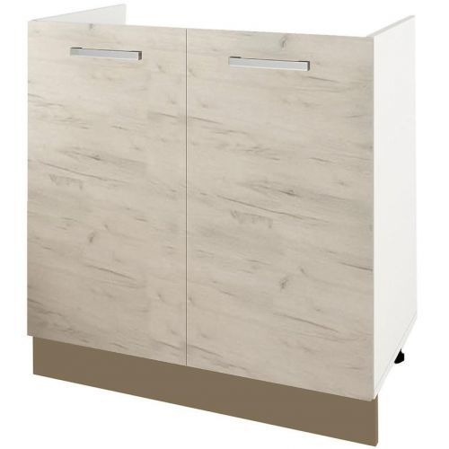 Kuchyňská skříňka Charlotte 80lc For The Kichten Sink Latte/Oak Grey Craf