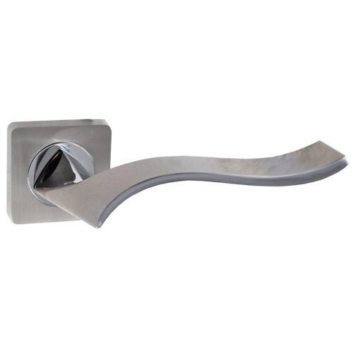 Klika rozeta Ribbon hranatá 2 nikl/satén