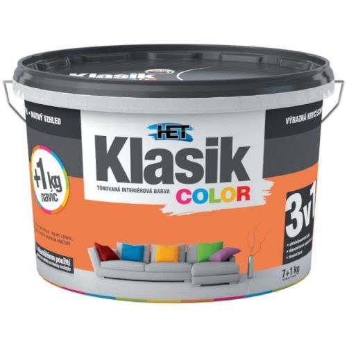 Het Klasik Color 0747 oranž pastelový 7+1kg