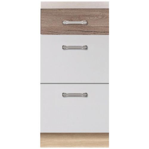 Kuchyňská skříňka Econo 8D Dub Sonoma/Bílý/San Remo