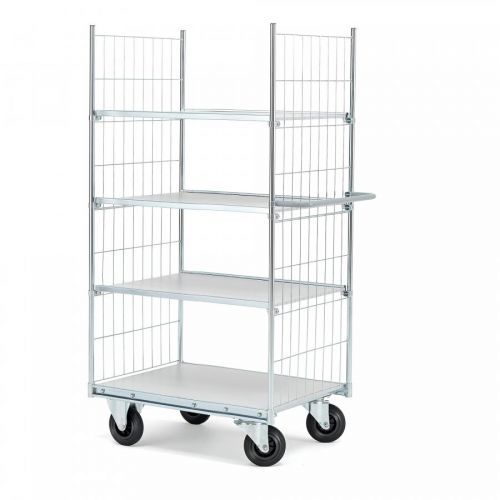 Policový vozík, 4 police, 800x600 mm