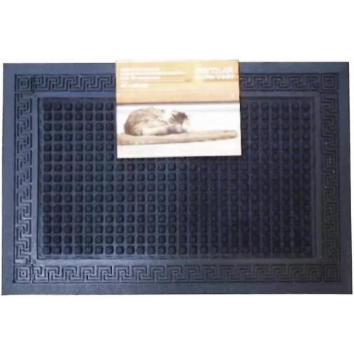 Rohožka Greek key square black 40x60
