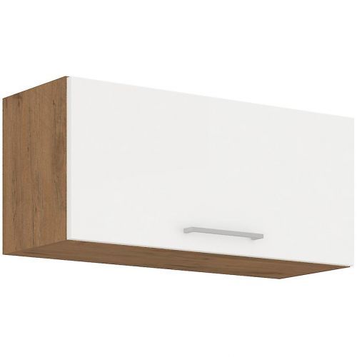 Kuchyňská skříňka Vigo, bílá/dub lancelot, HG 80GU-36 1F