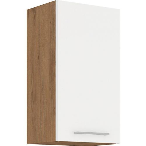 Kuchyňská skříňka Vigo HG 45G-72 1F, bílá lesk/dub lancelot