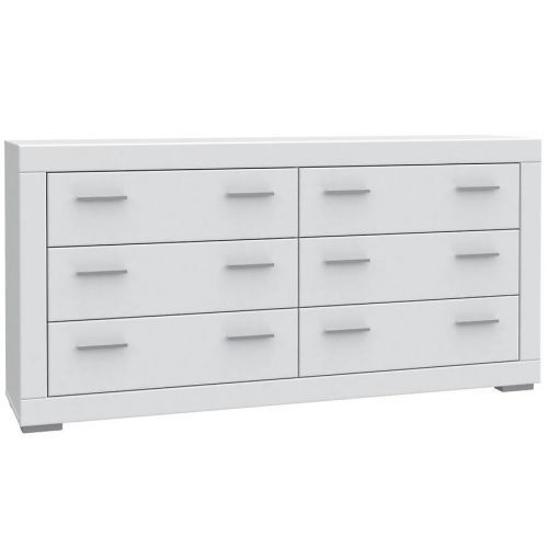 Komoda Snow 6s 176cm Bílá Mat