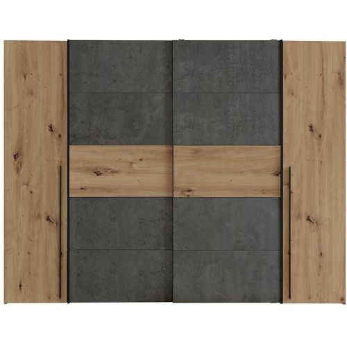 Skříň Narago 4 270cm Dub Artisan/Beton