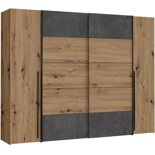 Skříň Narago 3 270cm Dub Artisan/Beton