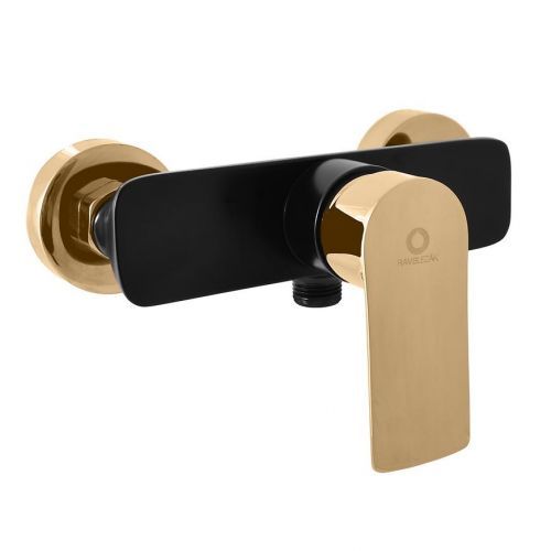 RAV-SLEZAK VLTAVA5 Baterie sprchová černá/zlato VT581.5CMATZ