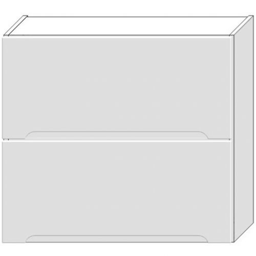 Kuchyňská Skříňka Zoya W80grf/2 Bílý Puntík/Bílý