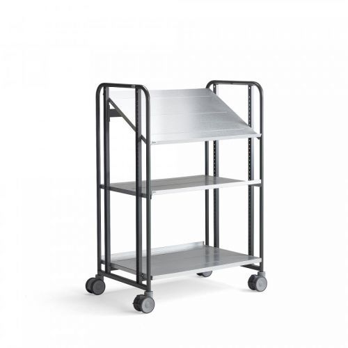 Policový vozík Angle, 3 police, 877x638x1300 mm