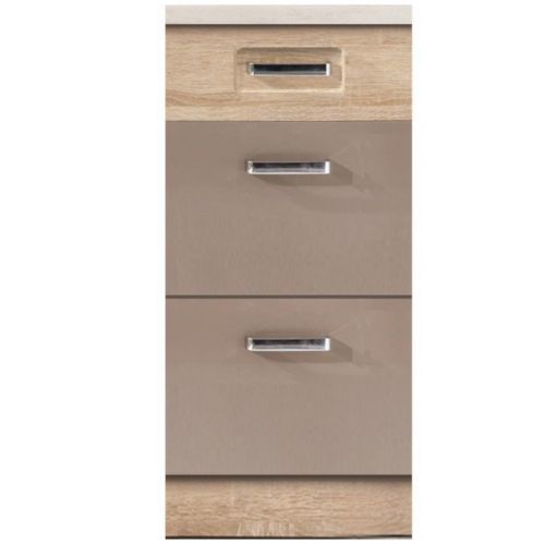 Kuchyňská skříňka Premio 8D Dub Sonoma/Cappuccino Lesk