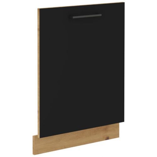 Dvířka pro vestavnou myčku Modena 713x596 Černý / Dub Artisan
